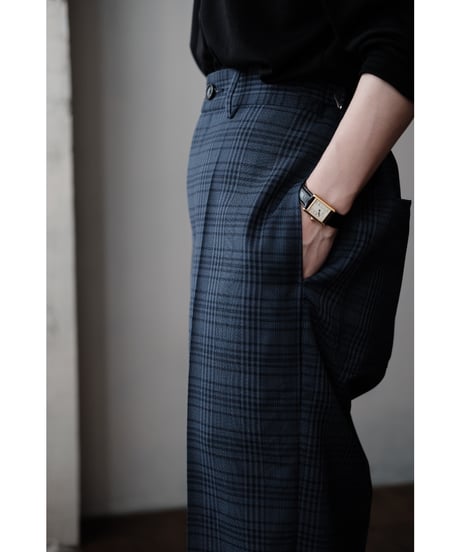 谷吹 / YANASE(WoolKidmohair/Navy Check)