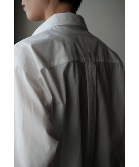 matereal / OHMIZARASHI Regular Collar Shirt(White)
