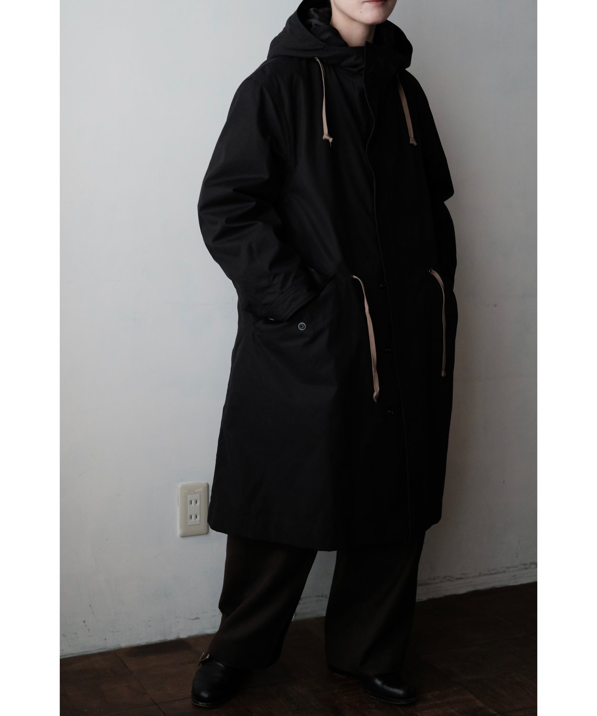 ANSNAM / Mods Coat Wide(Ventile Cotton/Black) |