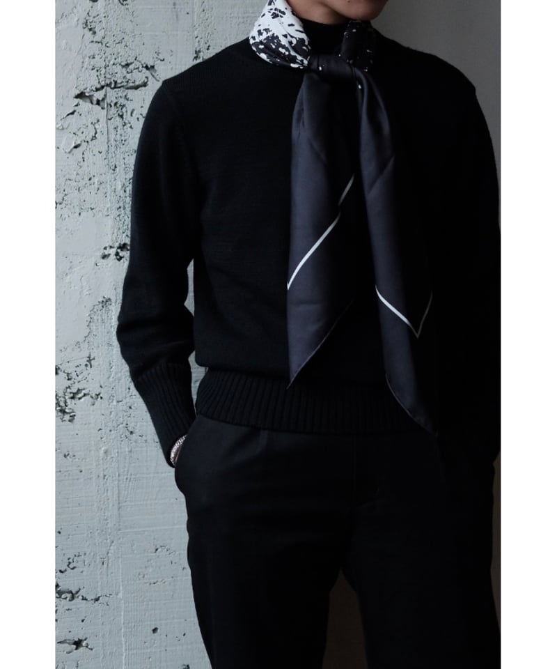 Fendart / Silk Scarf(Navy) | PARK