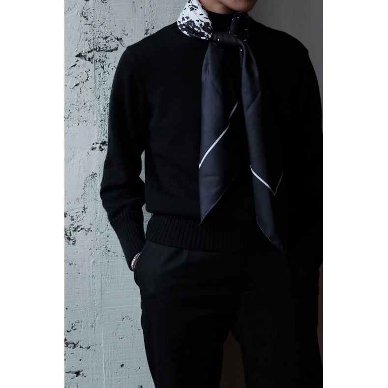 Fendart / Silk Scarf(Navy) | PARK