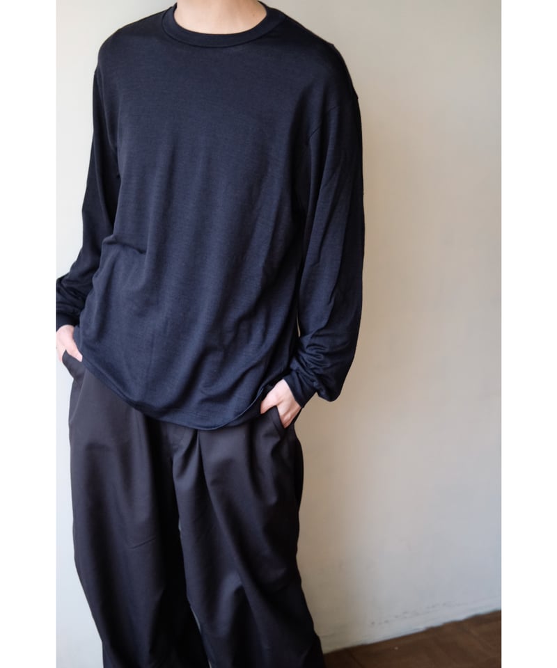 LIFiLL / Woolish Longsleeve Tee(Navy) | PARK