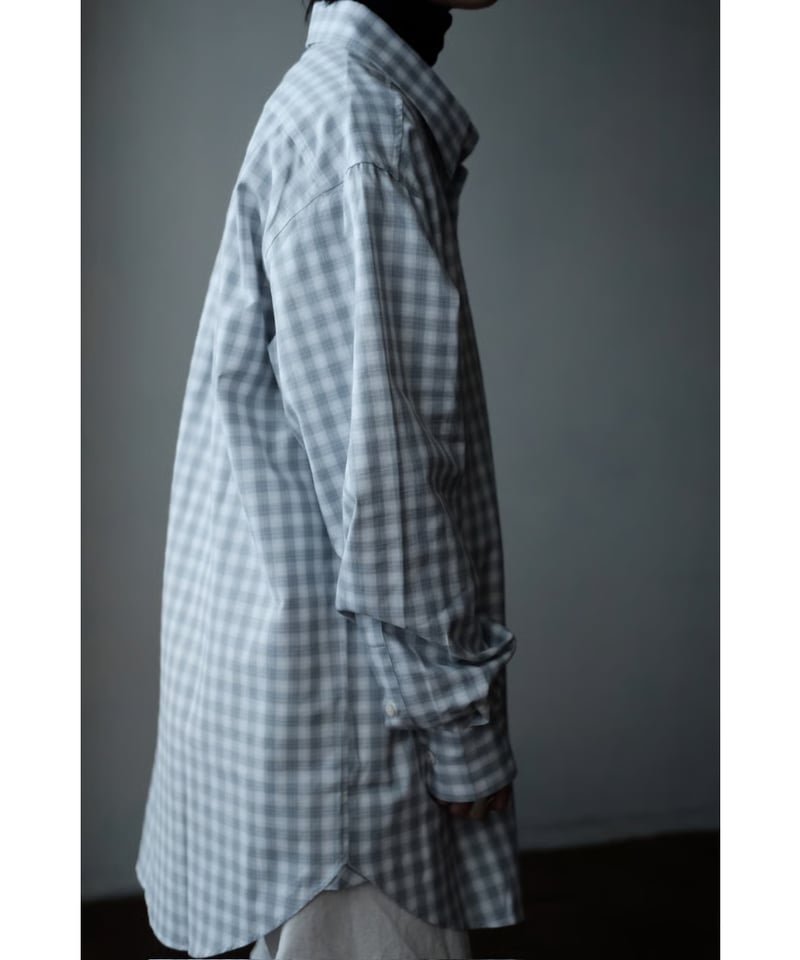 ANSNAM / プレーンシャツ(Grey×White) | PARK