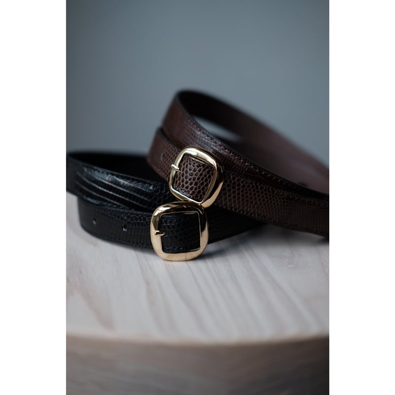BISOWN / LIZARD SQUARE BELT(2 colors) | PARK