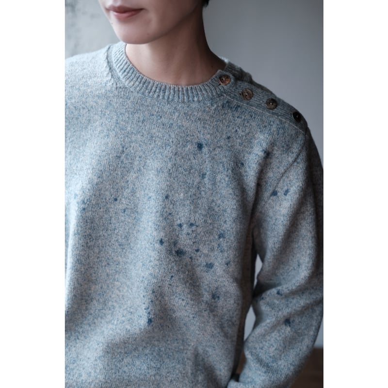 ANSNAM / Sprayed Pull Over(Blue Graybeige) | PARK ANSNAM / Sprayed Pull Over(Blue Graybeige) | PARK
