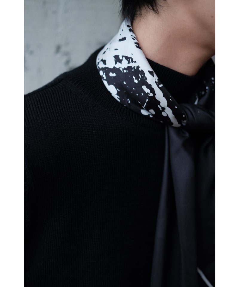 Fendart / Silk Scarf(Navy) | PARK