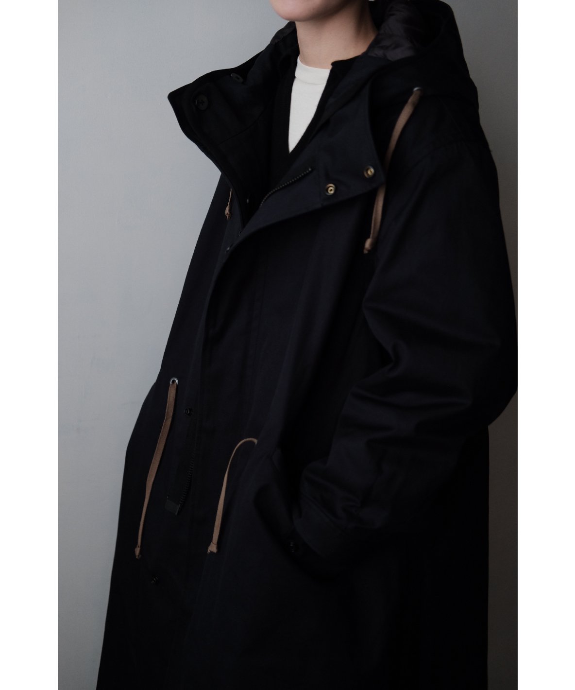 ANSNAM / Mods Coat Wide(High Density Cotton/Nav