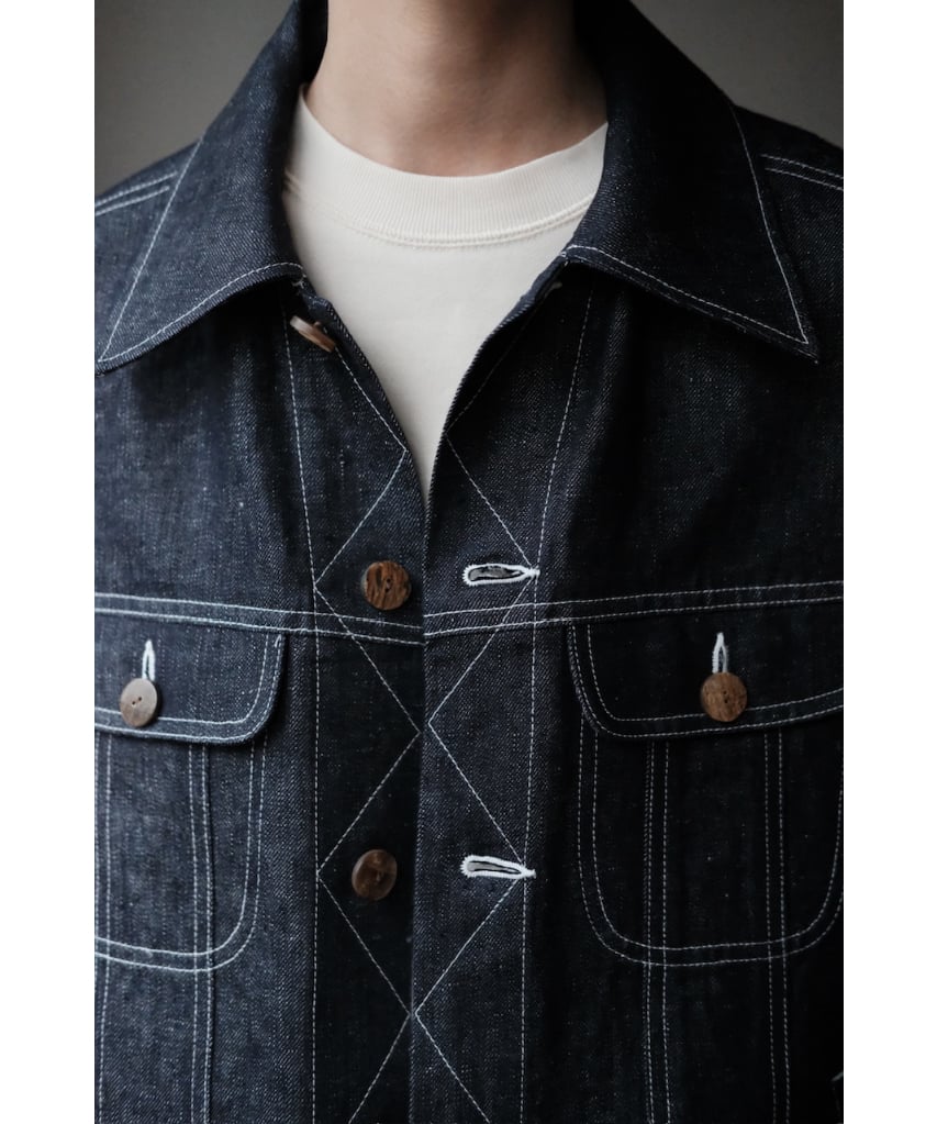 ANSNAM / Gジャン(Linen Denim/Indigo) | PARK ANSNAM / Gジャン(Linen Denim/Indigo) | PARK
