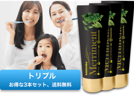 【送料無料】メリメント歯磨き粉｜トリプル３本セット