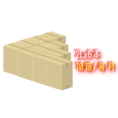 戸隠の湧水 2L x6本入 10箱(計120L) 徳用定期便(10%OFF)(毎月)