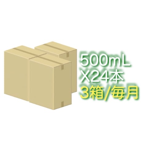 戸隠の湧水 500mL x24本入 3箱 (計36L) 徳用定期便(10%OFF)(毎月)