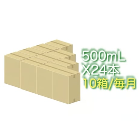 戸隠の湧水 500mL x24本入 10箱(計120L) 徳用定期便(10%OFF)(毎月)