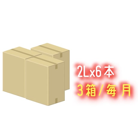 戸隠の湧水 2L x6本入 3箱 (計36L)徳用定期便(10%OFF)(毎月)