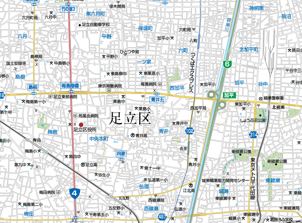 A東京都足立区1/25000地図ダウンロード販売 | 地図素材 A東京都足立区1/25000地図ダウンロード販売 | 地図素材