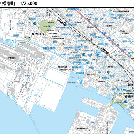 A明石市全図1/25000地図タウンロード販売