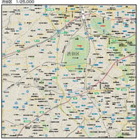 B東京都渋谷区1/25000地図ダウンロード販売