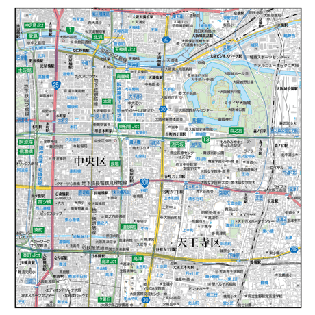 A大阪市中央区1／25,000地図タウンロード販売