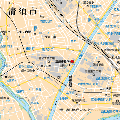 B清須市1/25000地図タウンロード販売