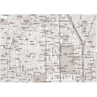 C京都区別 上京区1/25000白地図タウンロード販売