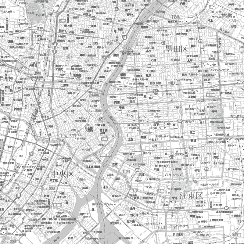 C東京23区全図1／25,000白地図ダウンロード販売 | 地図素材