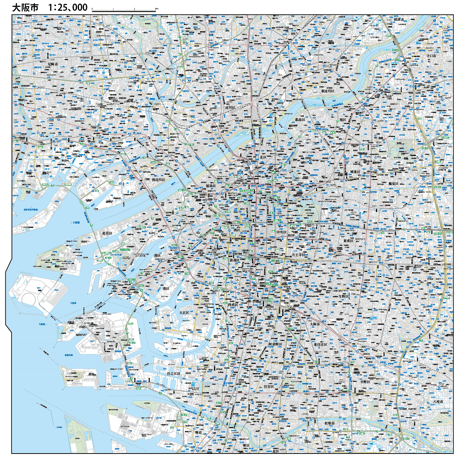 A大阪24区全図　1／25,000地図タウンロード販売