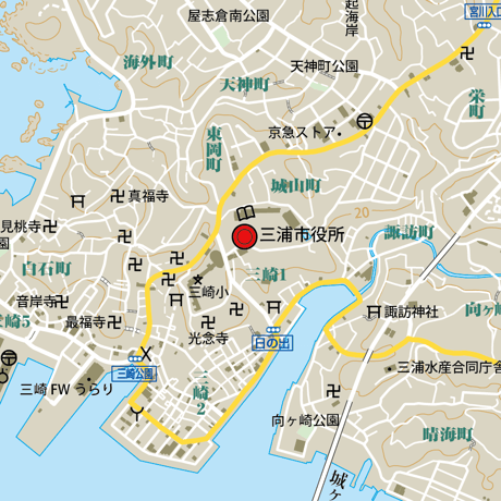 B三浦市1/25000地図ダウンロード販売
