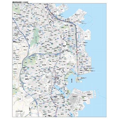 A横浜市金沢区1/25000地図タウンロード販売