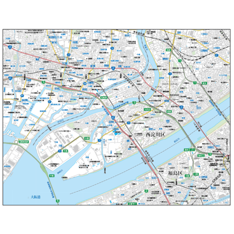 A大阪市西淀川区1／25,000地図タウンロード販売