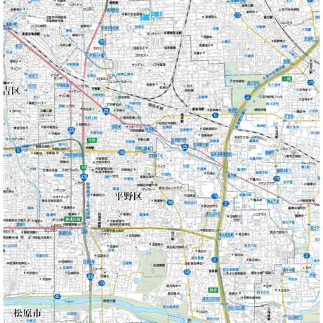 A大阪24区全図　1／25,000地図タウンロード販売