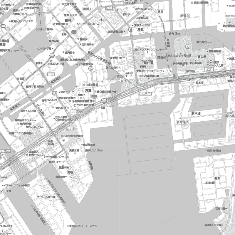 C東京23区全図1／25,000白地図ダウンロード販売 | 地図素材
