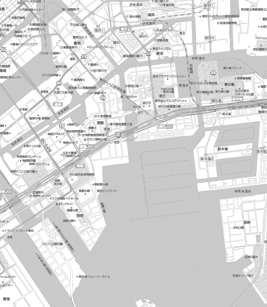 C東京23区全図1／25,000白地図ダウンロード販売 | 地図素材