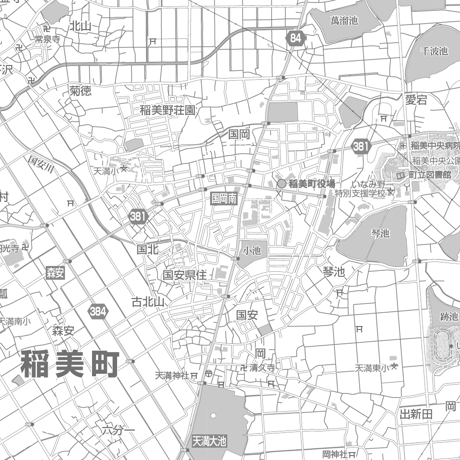 C稲美町白地図1/25000PDFタウンロード販売