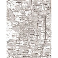 C京都府向日市　1／50,000白地図タウンロード販売