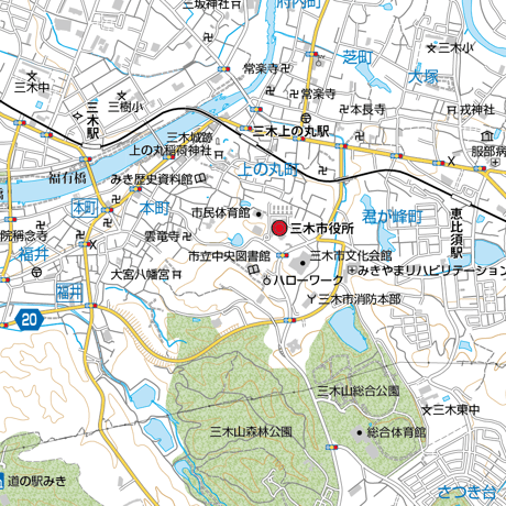 A三木市全図1/25000地図タウンロード販売