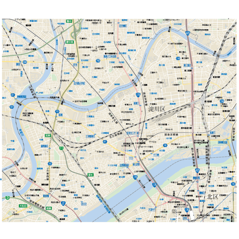 大阪市地図 Amazon.com: Osaka City Map - 大阪市 都市地図: 9784398977823