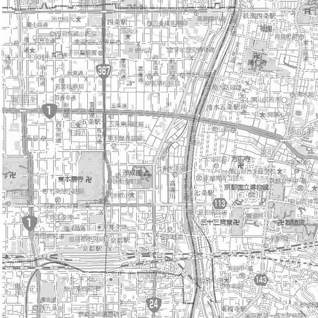無料Cタイプ1/25000白地図サンプル