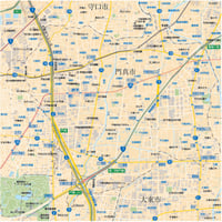 B門真市1／25,000地図タウンロード販売