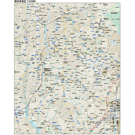 B横浜市泉区1/25000地図タウンロード販売