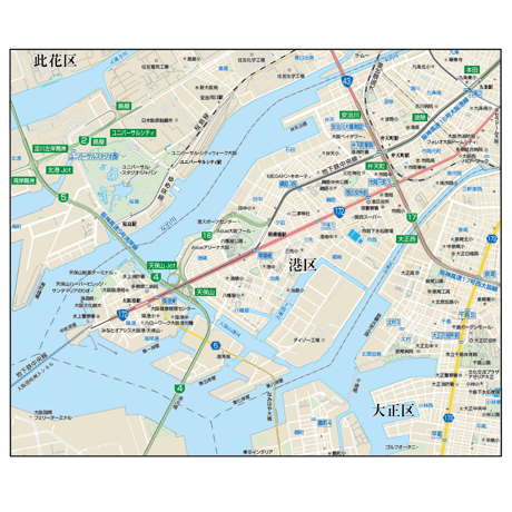 B大阪市港区1／25,000地図タウンロード販売