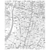 C大阪市西成区1／25,000白地図タウンロード販売