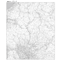 Cタイプ岐阜県詳細白地図1/200000タウンロード販売