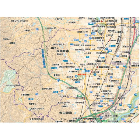 B京都府長岡京市　1／50,000地図タウンロード販売