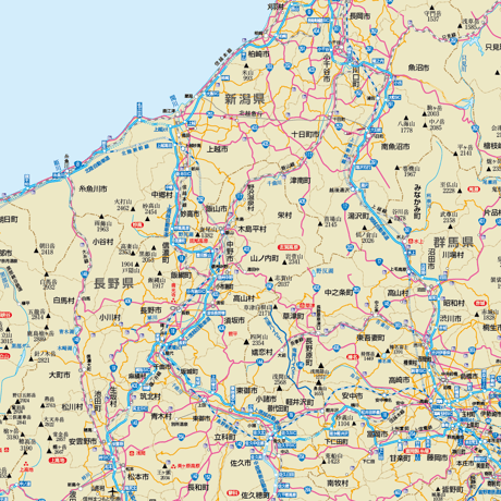 B地方別マップ　関東地方地図ダウンロード販売