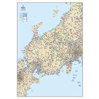 B地方別マップ　中部地方地図ダウンロード販売