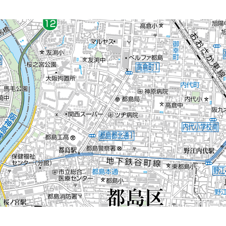 A大阪市都島区1／25,000地図タウンロード販売