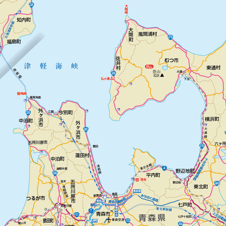 県別マップ　B青森県地図ダウンロード販売