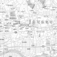 C尾張旭市白地図 1／25,000PDFタウンロード販売