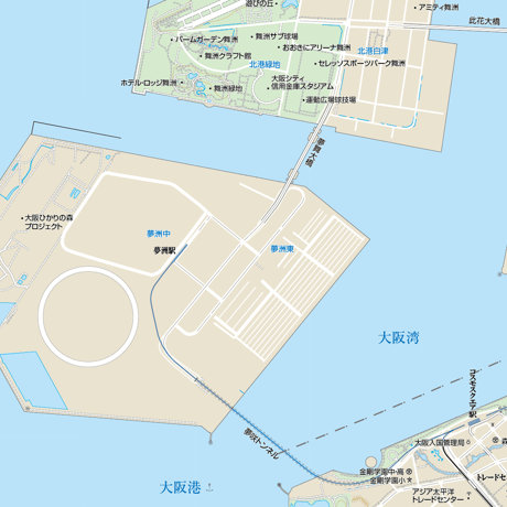 B大阪市此花区1／25,000地図タウンロード販売