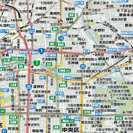 A大阪24区全図　1／50,000地図タウンロード販売