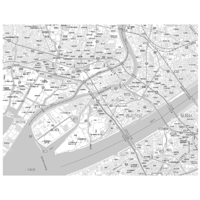 C大阪市西淀川区1／25,000白地図タウンロード販売